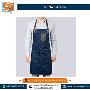 Transpirable y duradero Última llegada Alta calidad 100% algodón Cocina Cintura Delantales de cocina de exportador indio - Product Image 3