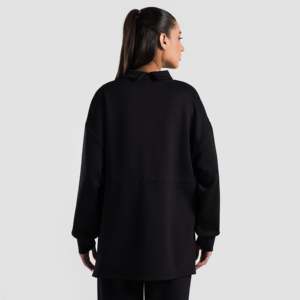Haut noir Pulse Mod pour femme, design tricoté élégant - Product Image 2