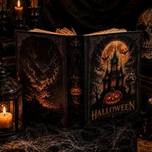Diario Gótico de Cuero con Diseño de Calabaza, 200 Páginas, Libro de Hechizos Vintage, Cuaderno Hecho a Mano con Papel de Borde Rústico, Grimorio de Brujería - Product Image 2