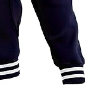 Blouson universitaire bleu ciel et bleu marine, style Letterman bicolore élégant, haute qualité - Product Image 5