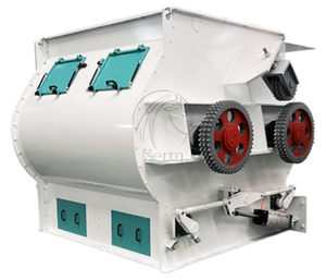 Máquina mezcladora de doble eje, mezcla de piensos para animales, mezcla de piensos para aves de corral, máquina mezcladora de polvo seco - Product Image 2