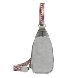 Sac à bandoulière vintage moderne minimaliste à la mode léger imperméable simple simple fermeture éclair réglable sacs multi-poches - Product Image 3