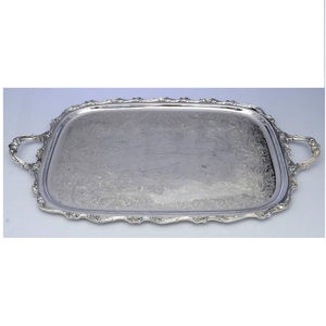 Design Antique Grand Plateau de Service Rectangulaire en Laiton Fast Food & Resort Utilisation Fournitures en Gros - Product Image 3