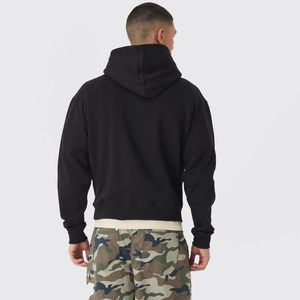 Sudaderas con capucha personalizadas de alta calidad con estampado digital para hombre, sudaderas 450 Gsm de algodón de peso pesado, sudaderas con capucha con hombros caídos - Product Image 3