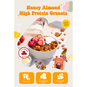 Granola de Almendras con Miel Signature Market, Alta en Proteínas, Baja en Azúcar, Cereal para Adultos - Product Image 3