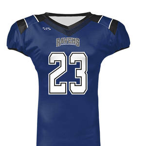 Camiseta de fútbol americano personalizada de fábrica de Pakistán para hombre, transpirable de alta intensidad con técnicas impresas de manga corta - Product Image 2