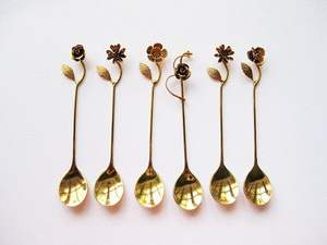 Juego de cubiertos de acero inoxidable chapado en oro de lujo, cuchillo, tenedor, cuchara, cubiertos, vajilla - Product Image 6