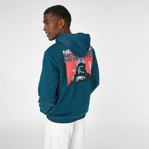 Pull-over à capuche en coton mélangé pour hommes, vêtements de sport imprimés avec logo personnalisé pour l'hiver, taille de base, sweats à capuche imprimés pour le sport - Product Image 2