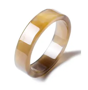 Pulsera de cuerno de búfalo de forma redonda, pulsera de moda para mujer, pieza personalizada y pulsera de cuerno natural para productos de venta - Product Image 1