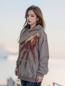 เสื้อมีฮู้ดแนวสตรีทสำหรับทั้งชายและหญิง, 3D แนวโกธิคแนวสตรีทสยองขวัญลายเลือดสำหรับฤดูหนาวฮาโลวีนที่ต้องมีแฟชั่นแนวสตรีท - Product Image 3