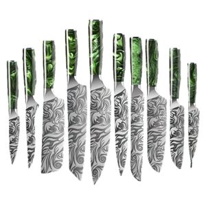 Venta al por mayor personalizado de calidad superior OEM ODM servicio de acero al carbono hecho a mano de cinco piezas Chef cuchillo conjunto de cocina herramientas de corte - Product Image 6