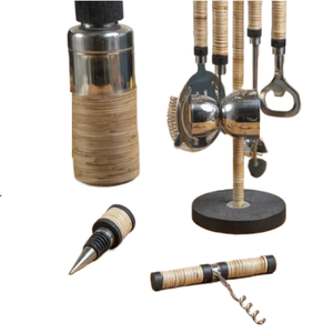 Herramientas de barra de ratán más vendidas, Juegos de barra de vino, juegos de servicio de bebidas, juego de servicio de Bar inteligente de aspecto Simple y elegante, Kit de barman - Product Image 1