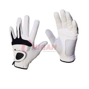 Gants de golf en cuir de mouton Cabretta personnalisables pour hommes, granules antidérapants respirants, style sportif personnalisé - Product Image 3