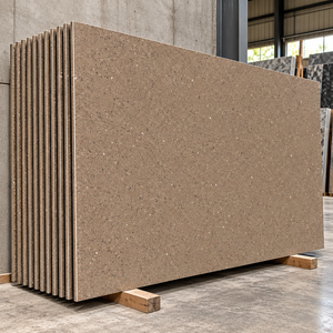 Îlot de cuisine avec des dalles de quartz polies Essel Brown Premium pour comptoirs commerciaux, comptoirs de réception, plans de bar et crédences - Product Image 4