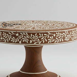 แท่นไม้ฝังกระดูกลายดอกไม้เหมาะสำหรับเค้กขนมอบและของตกแต่งโต๊ะ - Product Image 4