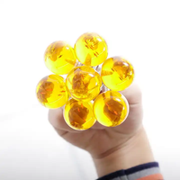 Vente en gros de porte-clés boule ronde en cristal de dragon Collection de dessins animés porte-clés en verre pendentif étoile porte-clés