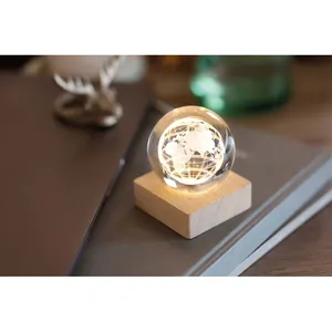 Lampe globe en verre LED personnalisée, décoration de bureau et accessoires, gadgets - Product Image 5