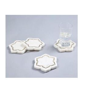 Handcrafted <b>marble</b> <b>coaster</b> with high quality and grey finished for home stylish and elegant setting - Product Image 5