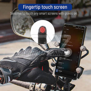 Nouveauté en promotion : Gants de moto en cuir pour homme, de protection, pour la course, pour motard, compatibles écran tactile, antidérapants - Product Image 6