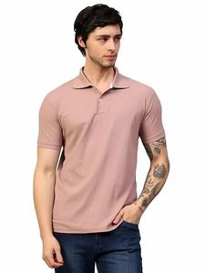 Camisetas de Jersey de Algodón de Color Sólido para Hombre, Estilo Casual, Corte Ajustado, Logotipo Personalizado, Tejido de Punto Corto de Verano, Bordado 3D OEM - Product Image 5