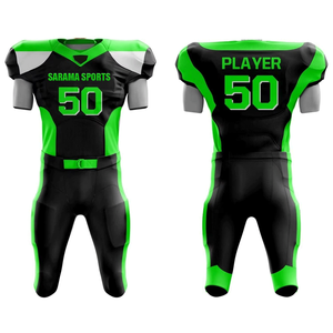 ชุดอเมริกันฟุตบอลเสื้อแขนสั้นระบายอากาศขนาดพลัสไซส์เครื่องแบบอเมริกันใส่สบายโลโก้ออกแบบได้ตามต้องการ - Product Image 1