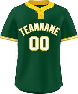 Ropa deportiva personalizada, uniformes de béisbol personalizados, camiseta con logotipo personalizado, camiseta de béisbol dorada negra en blanco - Product Image 3