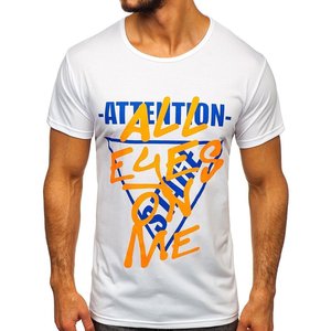 เสื้อยืดโอเวอร์ไซส์สีขาวทรงสลิมฟิตสำหรับผู้ชาย ผ้าเจอร์ซีย์พิมพ์ลาย 260 กรัม ทรงยาว ลายพื้นเรียบ พิมพ์ลายสกรีน เสื้อผู้ชาย - Product Image 5