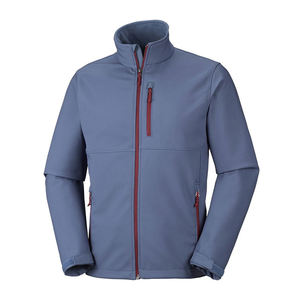 Veste Softshell de haute qualité pour hommes pour l'hiver avec un col montant et une fermeture éclair unique à séchage rapide Tissu en toile confortable - Product Image 2
