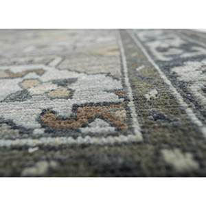 Alfombra de Lana Anudada a Mano Erbe Green AKWL-13023, Grande, Estilo Boho, Geométrica, Abstracta, para Entrada, Pasillo, Habitación Juvenil, Rectangular, Hecha a Mano - Product Image 3