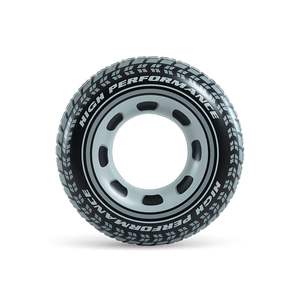 Bouée de natation pour enfant en forme de bagel radial blanc 91 cm Fabriqué en TR - Product Image 1