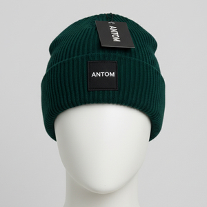 Bonnet unisexe de luxe en gros pour adulte, broderie 3D personnalisée, en coton uni tricoté, pour l'hiver, la pêche, le quotidien, les fêtes, personnalisable - Product Image 1