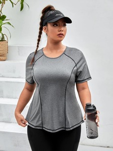 Nueva camiseta de entrenamiento para mujer, camiseta de manga corta de gimnasio para mujer, Camiseta deportiva de gimnasio de alta calidad 2025 - Product Image 3