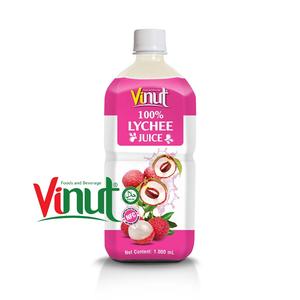 ขวดน้ำ1L ลิ้นจี่12ขวดต่อกล่องขวด PET โอเอ็มน้ำผลไม้ธรรมชาติเวียดนามตัวอย่างฟรีฮาลาล - Product Image 1