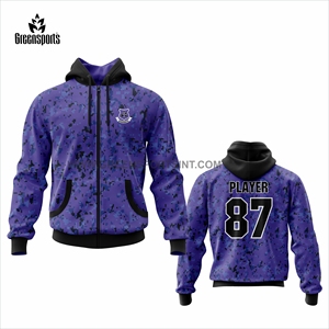 เสื้อฮู้ดพรีเมียมสั่งทำพิเศษสำหรับฤดูหนาว พิมพ์ลายแบบ Sublimation สำหรับผู้ชายและผู้หญิง สไตล์สตรีทแวร์และกีฬา ผลิตตามแบบ OEM ผ้าฝ้าย 100% มีกระเป๋าปักลาย - Product Image 4