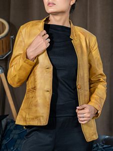Veste en cuir pour femmes à la mode en gros, veste en cuir PU pour femmes à la mode, veste en cuir de haute qualité - Product Image 3