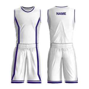 Conjunto de uniforme de baloncesto sublimado 2025 personalizado Jersey y pantalones cortos para jugadores de baloncesto - Product Image 5