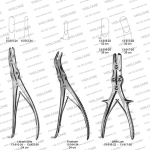 Beyer Bone Rongeur Straight 3mm Bite Compound Action, Longitud total 180mm Fórceps de corte óseo ortopédico por Vaslcare - Product Image 6