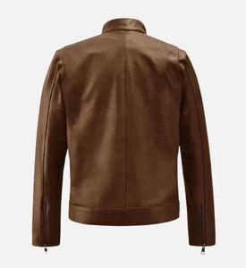 Veste en cuir de vachette de qualité supérieure pour hommes, veste en cuir PU conçue à la mode, vêtements pour hommes de haute qualité, nouvelle collection - Product Image 2