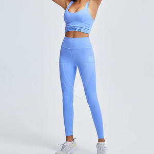 Cómodo fácil de usar Gym Yoga Set disponible en stock Plus Size Low Moq Yoga Set para uso de Damas - Product Image 1