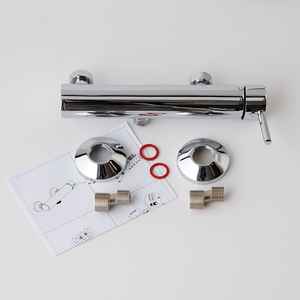 KORICINI Stainless Steel Chrome Finish <b>Wall</b>-<b>mounted</b> Modern External <b>Shower</b> <b>Mixer</b> Bath and Toilet Supplies - Product Image 2
