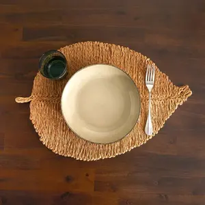 Top Selling Round Seagrass Leaf Placemats Braided Plait Variety of Sizes Custom <b>Table</b> Decorations for <b>Christmas</b> From Vietnam - Product Image 6