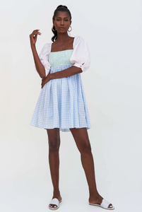 Exclusive <b>Summer</b> Collection <b>Sexy</b> Casual Mini <b>Dresses</b> Square Neck Short Sleeves Lace Decoration Dot Light Short Clothing - Product Image 3