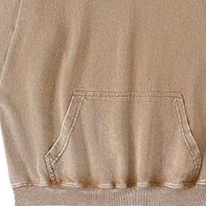 Sweat-shirt à capuche beige délavé à l'acide, coupe ample, look vintage, en molleton de coton doux, streetwear, vêtement d'hiver - Product Image 5