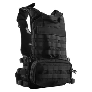 Automne hiver hommes laine polaire gilet Logo personnalisé épaissi vêtements de travail multi-poches décontracté respirant col roulé fermeture éclair - Product Image 3