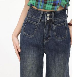 Pantalones de mezclilla informales para mujer Pantalones de mezclilla de precios bajos al por mayor 2025 Venta caliente Jeans oscuros con nuevo - Product Image 4