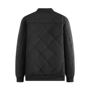 2024 O-Neck Bomber <b>Jacket</b> <b>Men</b> High Quality Canvas Zipper Top 100% Genuine Puffy New Design Spring Plain Dyed <b>Smart</b> Casual OEM - Product Image 2