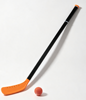 Ensemble de bâtons de hockey silencieux, bâton de hockey en plastique ABS+PP avec balle en mousse silencieuse, jouet d'entraînement de hockey sur sol silencieux