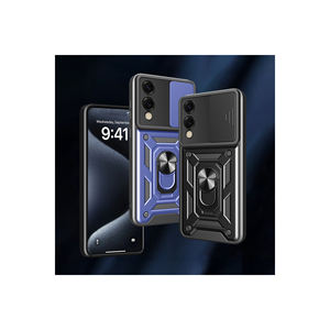 Étui coulissant magnétique avec protection caméra pour Samsung Galaxy S25 Edge Google Pixel – Coque robuste en silicone anti-traces de doigts - Product Image 3