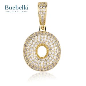 Bijoux Hip Hop personnalisés en argent 925 plaqué or 18 carats glacé 26 lettres à bulles pour Mwe - Product Image 4
