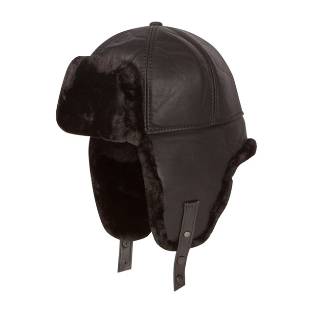 Winter Trapper Hat Unisex Hunting Trooper Ear Flap Keep Warm Cold Weather High Quality Aviator Bomber Leather Canvas Four